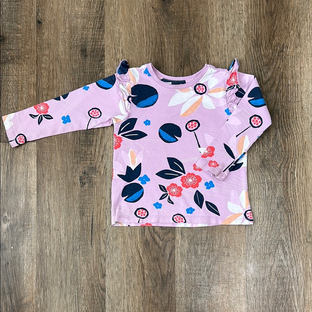 Tea Collections ,Floral Long Sleeve Pink Top